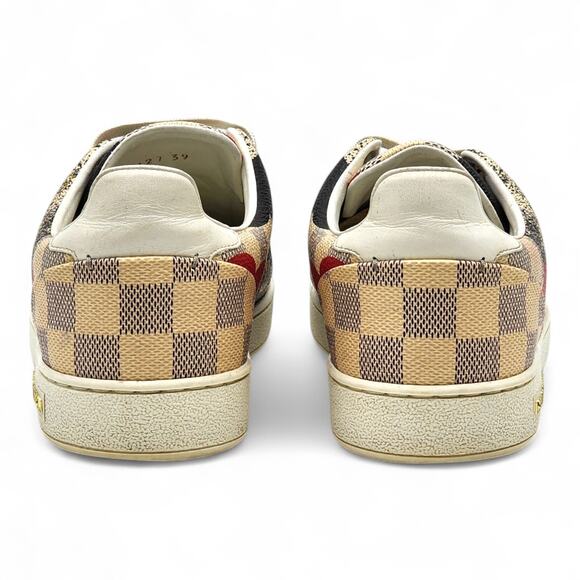 Louis Vuitton Overcloud Lace Up Sneakers Damier Azur Canvas EU 39 US 8.5 - Picture 5 of 8
